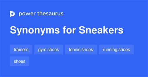 synonyms for sneaker.